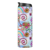 すべての花、ハート、虹 タンブラー (回転右)