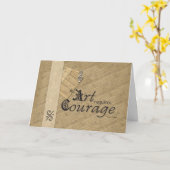 すべての芸術は勇気を要求します カード (黄色い花)