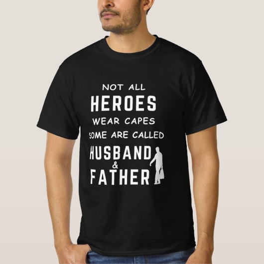 すべての英雄衣服の帽子ではなく、いくつかは夫と呼ばれる Tシャツ (正面)
