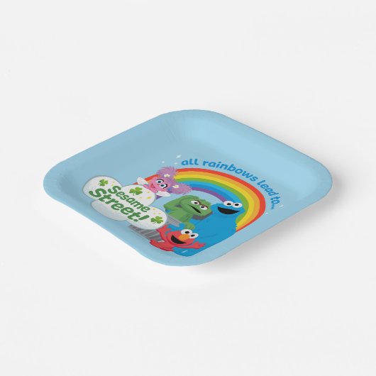 すべての虹がセサミストリート ペーパープレート (傾斜あり)