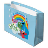 すべての虹がセサミストリート ラージペーパーバッグ (裏面アングル)