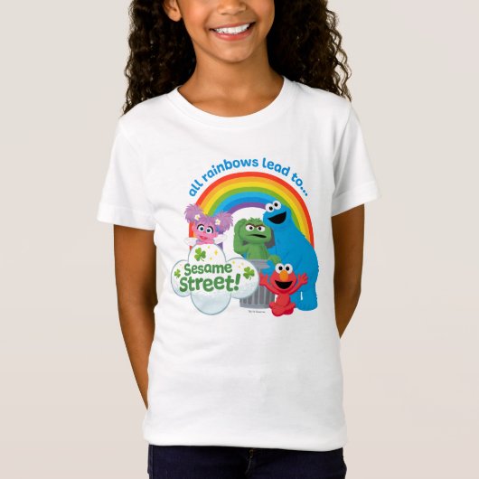 すべての虹がセサミストリート Tシャツ (正面)