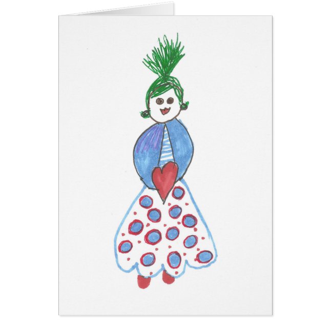 すべての行事のためのよい女の子カード (正面)