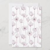 すべての行事のポピーフローラパーティの招待状 招待状 (裏面)