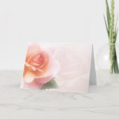 すべての行事の水彩画のばら色の挨拶状 カード (正面)