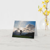 すべての行事の男性へのゴルフ カード (黄色い花)