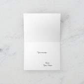 すべての行事の赤いChysanthemumのノートの挨拶状 カード (内部)