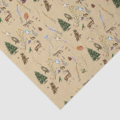 すべての行事ウッドランド動物植物タン 薄葉紙 (詳細)