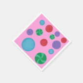 すべての行事カラフル水玉模様パーティーナプキン スタンダードカクテルナプキン (角)