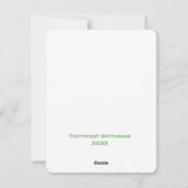 すべての行事カード、サイズ: 4.25インチ×5.5インチ、紙: Matt シーズンカード (裏面)