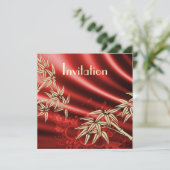 すべての行事シルクレッドバンブー招待状 招待状 (スタンド正面)