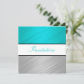 すべての行事ターコイズシルバーストライプパーティー 招待状 (スタンド正面)
