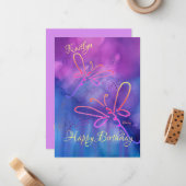 すべての行事ドラゴンフライ誕生日ノテカード ノートカード (正面/裏面インサイチュ)