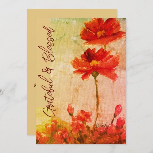 すべての行事ノートカード サンキューカード (正面/裏面)