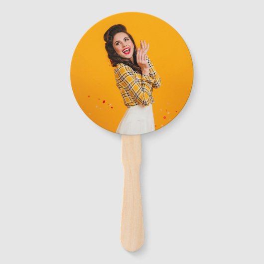 すべての行事パーティーレモンティーヴィンテージ写真 ハンドファン (裏面)