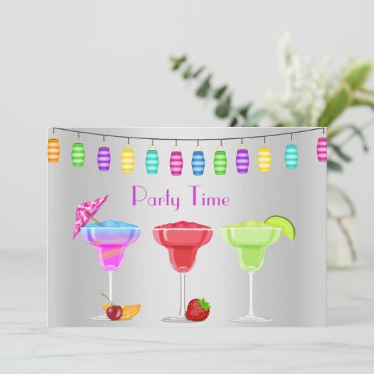 すべての行事ビーチカクテルパーティの招待状シルブ 招待状 (スタンド正面)