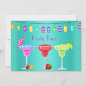 すべての行事ビーチカクテルパーティの招待状ティール(緑がかった色) 招待状 (正面)