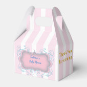 すべての行事ピンクストライプパーティー フェイバーボックス (裏面サイド)