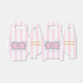 すべての行事ピンクストライプパーティー フェイバーボックス (折り畳みなし)