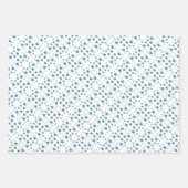 すべての行事ブルースタープリントギフトラップ ラッピングペーパーシート (正面2)