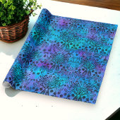 すべての行事ブルーパープルエキゾチック ラッピングペーパー