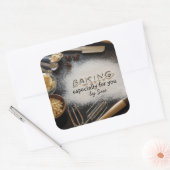 すべての行事ベーキングby YOUスタンプ スクエアシール (封筒)