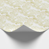 すべての行事ホワイトオンホワイトフローララッピング紙 ラッピングペーパー (角)