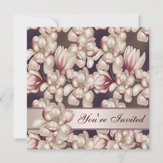 すべての行事マグノリアパーティの招待状テンプレート 招待状 (正面)