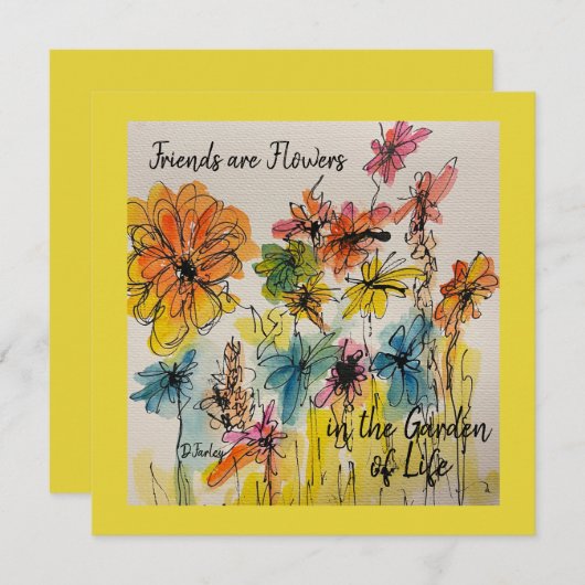 すべての行事メモカード サンキューカード (正面/裏面)