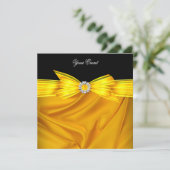 すべての行事ラグジュアリーイエローブラックパーティー 招待状 (スタンド正面)