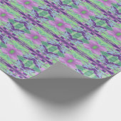 すべての行事ラッピング紙を紫色のフローラ ラッピングペーパー (角)
