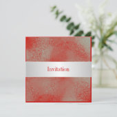 すべての行事レッドシルバーホワイトダスト 招待状 (スタンド正面)