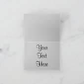 すべての行事レッドローズブラックレザーグリーティングカード カード (内部)