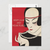 すべての行事保Calmと衣服パールポストカード ポストカード (正面/裏面)