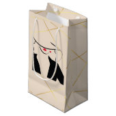 すべての行事向けの成長と素晴らしい金ゴールド抱き枕 スモールペーパーバッグ (正面アングル)