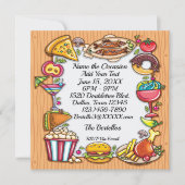 すべての行事招待状- 「戻る」を参照 招待状 (正面)