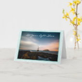 すべての行事灯台グリーティングカード カード (黄色い花)