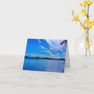 すべての行事空白の、内部、湖の美しい日 カード