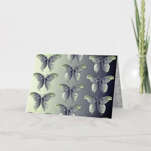 すべての行事蝶グラフィック空白の カード (正面)