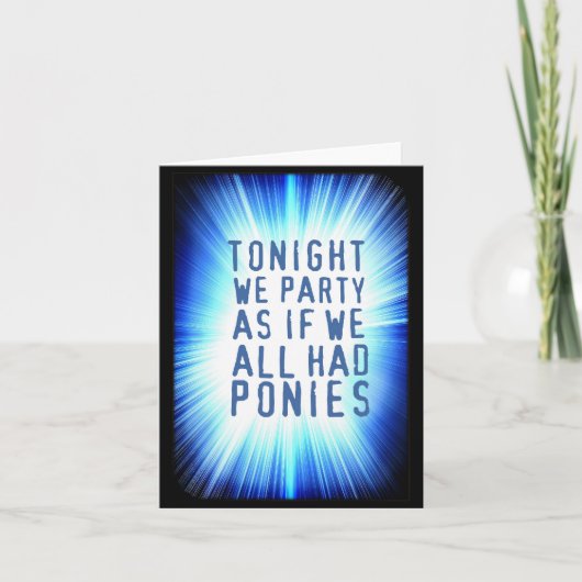 すべての行事 葬式を除いては、おしゃれ カード (正面)