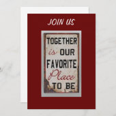 すべての行事"JOIN US"招待状=TOGETHERNESS 招待状 (正面/裏面)