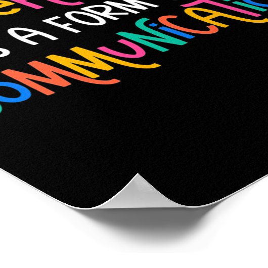 すべての行動はコミュニケーションの型枠であるAwa ポスター (角)