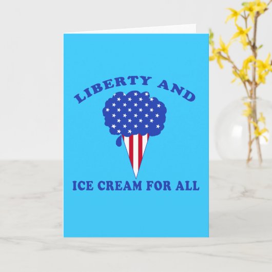 すべての製品の自由とアイスクリーム カード (黄色い花)