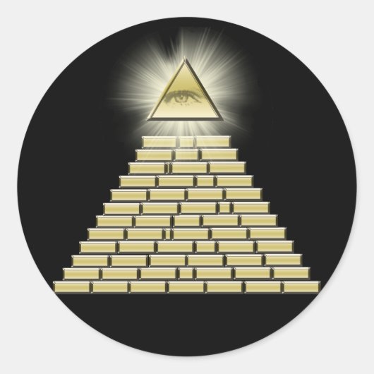 すべての見える目のシール ラウンドシール (正面)