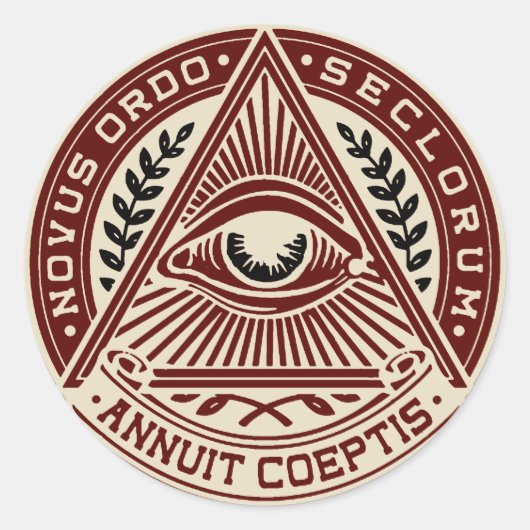 すべての見える目 ラウンドシール (正面)