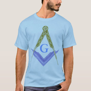 すべての見る目が付いている正方形そしてコンパス Tシャツ
