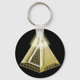 すべての見る目のピラミッドKeychain キーホルダー