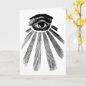 すべての見る目の今Illuminatiの新世界秩序 カード (黄色い花)