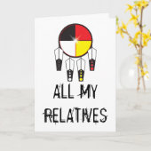 すべての親戚のグリーティングカード カード (黄色い花)