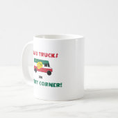 すべての角にタコトラック コーヒーマグカップ (正面左)